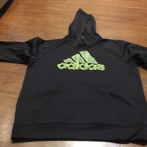 Adidas green and black hoodie